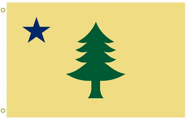 PringCor Maine Flag 3x5FT 1901-1909 Banner ME STATE Northeast