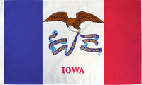 3x5FT Durable Iowa State Flag Eagle Liberties Rights Prize IA USA