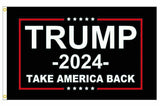PringCor 3x5FT Donald Trump 2024 Take America Back BLACK Flag Republican MAGA