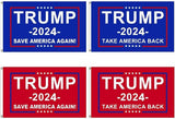 Set of 4 3x5FT 2024 Donald Trump Save America Again Take Back Flag Blue MAGA