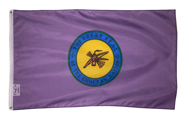 Great Seal Choctaw Nation Purple Large Flag Banner 3x5FT Tribe Native American