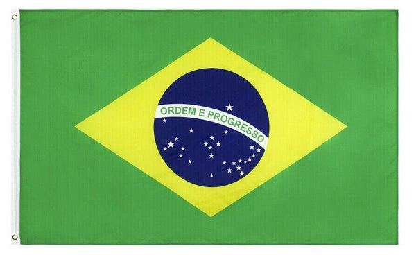 Durable 3x5FT Brazil Flag Verde E Amarela Ordem e Progresso Green Yellow Brasil