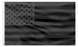 PringCor 3x5FT All Black American Flag US Black Flag Decor Blackout USA