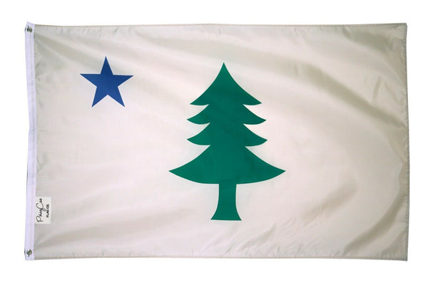 PringCor Large Maine Flag Banner 1901-1909 3x5FT State United States ME