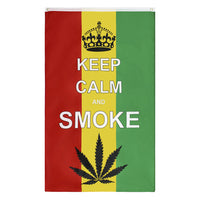 3x5FT Flag Keep Calm and Smoke Weed Marijuana Leaf Cannabis Sliff Toke Decor