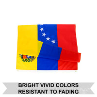 PringCor 3x5FT Venezuela 8 Star Flag Banner Guayana Bolívar 1817