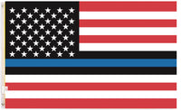 3x5FT American Flag with Thin Blue Line Red White and Blue for Law Enforcement