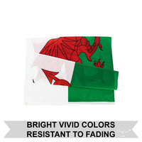 Durable 3x5FT Flag of Wales England Tudor UK United Kingdom History