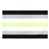 Large 3x5FT Flag Agender Pride Gay Straight Fluid Rights Humanity Garage LGBTQT+