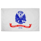 PringCor 2x3FT US Army Flag White Military United States Veteran Banner Man Cave