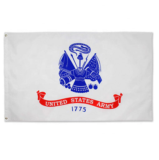PringCor 2x3FT US Army Flag White Military United States Veteran Banner Man Cave