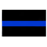 PringCor Thin Blue Line Flag 3x5 Feet Printed Flag with Grommets for Police