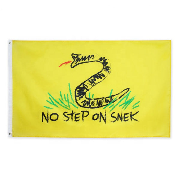 3x5FT Yellow No Step On Snek Flag Banner Gadsden Don't Tread Patriot Tea Party