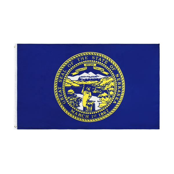 3x5FT Nebraska Flag Nebraskan Seal Lincoln Omaha NB USA