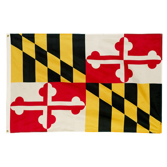 PringCor 3x5FT State of Maryland BIG Flag 3x5FT MD Polyester Brass Grommets