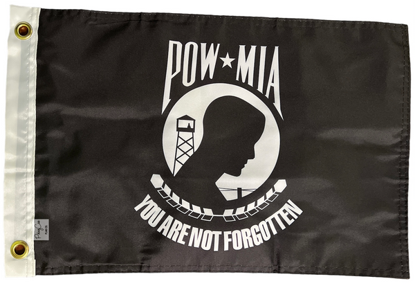 12"x18" Pow Mia Not Forgotten Small Flag Boat Car Bike Kayak Veteran Military