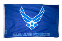 2x3FT US Air Force Flag New Style Wings Logo USAF White on Blue Veteran Active