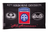 Large 3x5FT Flag Black U.S. Army 82nd Airborne Division All American Veteran USA