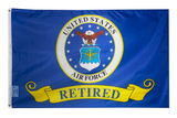 U.S. Air Force Retired Flag 3x5FT Banner AF USA Veteran Dad Mom Gift Man Cave