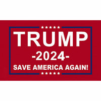 Set 3x5FT 2024 Donald Trump Save America Again Take Back Flag Red MAGA Patriot