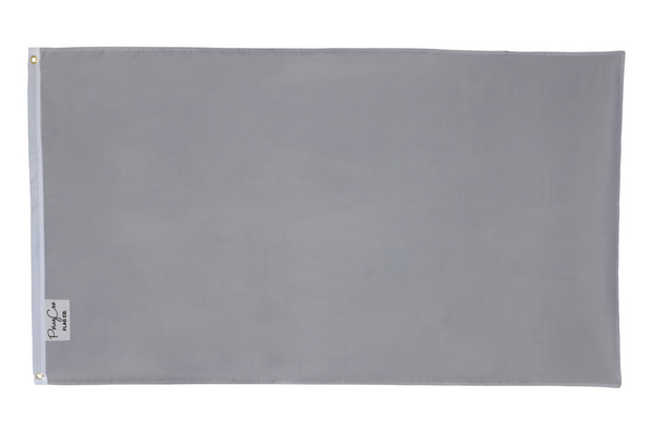 3x5FT Gray Flag Solid Blank Advertising Business Team Art School Grey