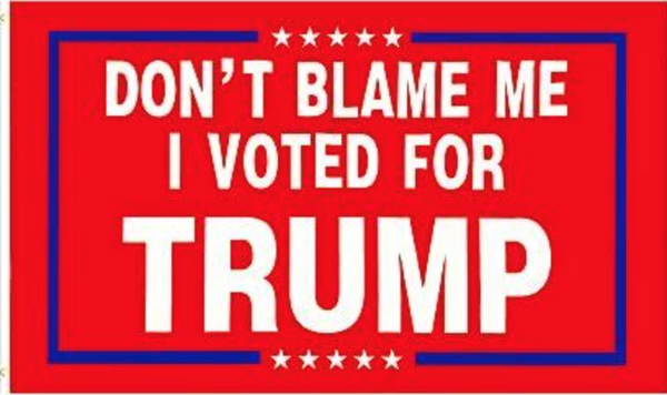 3x5FT RED Flag Don't Blame Me I Voted Trump President 2024 Republican Anti Biden