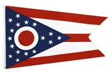 Durable 3x5FT Ohio Burgee State Flag Columbus Swallowtail Banner Decor Dorm Dad