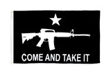Durable 3x5FT Come Take It Flag Black and White Rifle 2nd Amendment AR-15