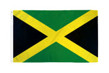 3x5FT Durable Jamaica Flag Jamaican Cross Black Green and Gold