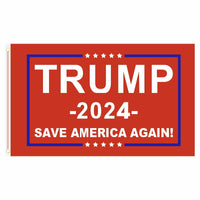 PringCor 3x5FT 2024 Donald Trump Save America Again Flag Red MAGA Patriot USA  No